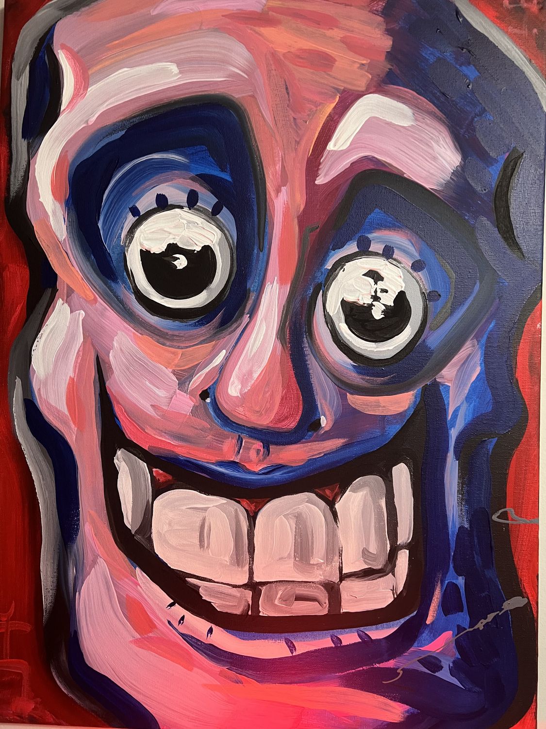 Happy Boy, acrylic painting by Hunter Peters