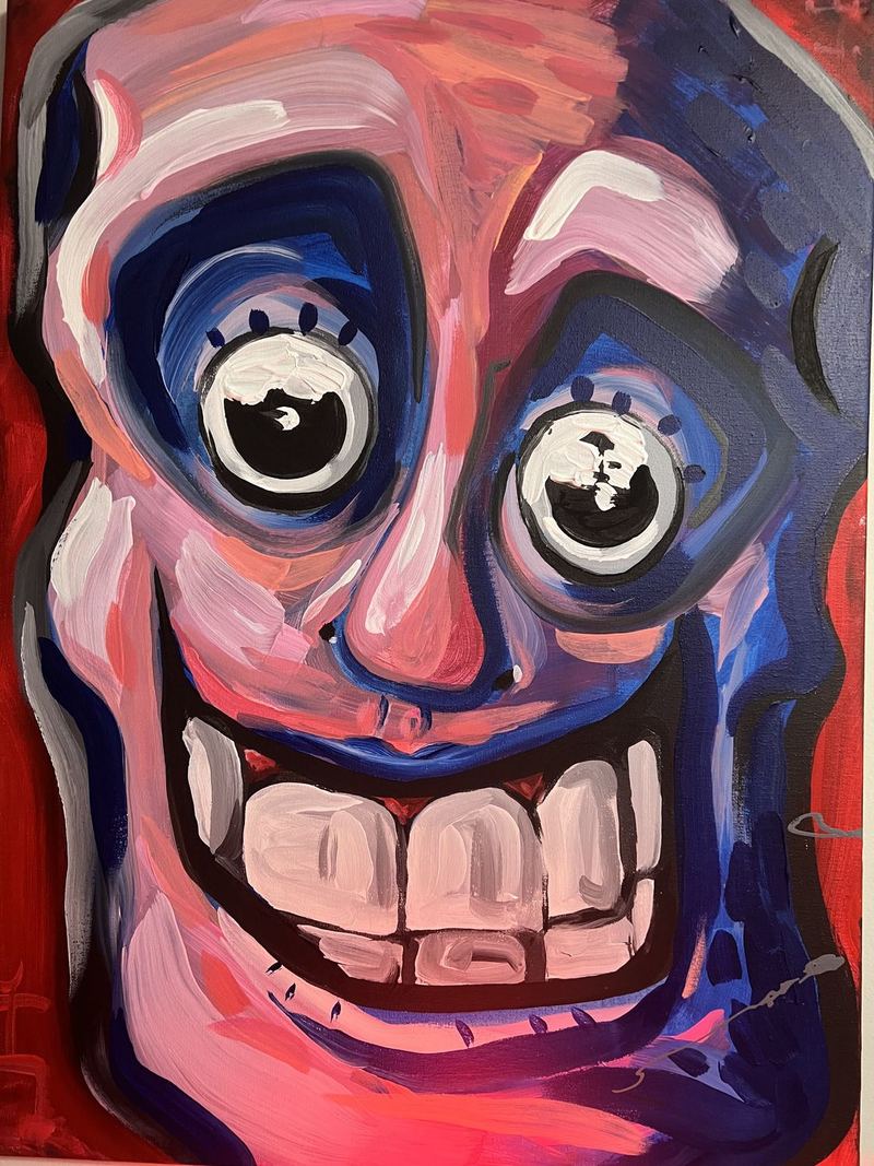 Happy Boy, acrylic painting