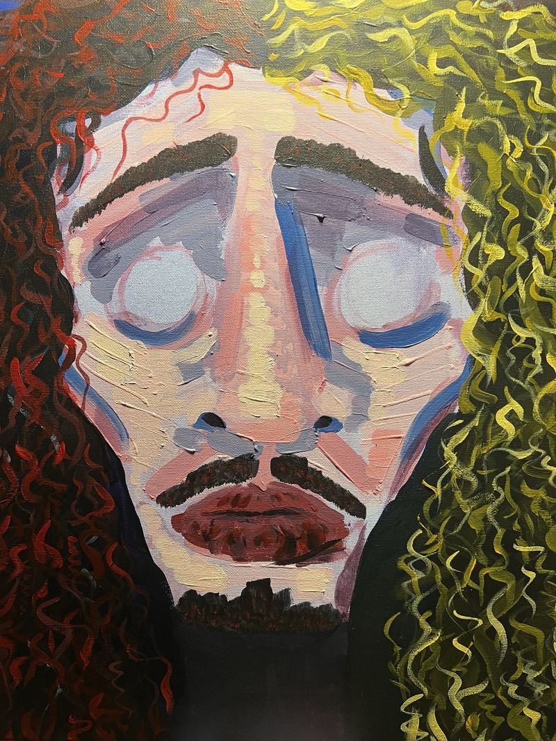 Self Portrait, acrylic painting